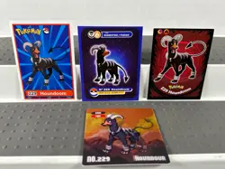 Pokemon Lot of Cards and Stickers All Houndoom #229 Houndoom Only Lot of 20 - Image 3