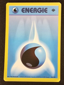 NM - Water Energy - 102/102 - 1st Edition - Base Set - German - Pokemon Card - Image 1