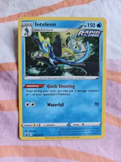 SWSH279 Inteleon : Black Star Promo : Cosmo Holo : Pokemon Trading Card Game - Image 1