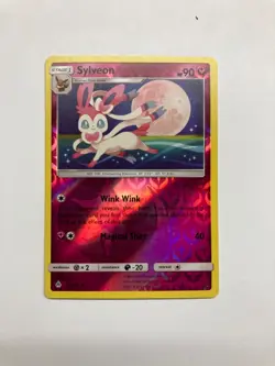 SYLVEON 87/131 REVERSE HOLO RARE POKEMON CARD GOOD CONDITION LP - Image 1