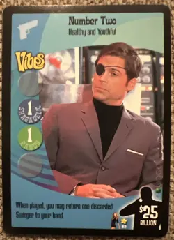 Number Two Rob Lowe 1999 Austin Powers Collectible Card Game CCG TCG ESE - Image 1