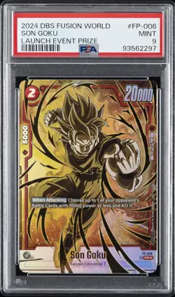 2024 DRAGON BALL SUPER CARD GAME FUSION WORLD LAUNCH EVENT PRIZE SON GOKU PSA 9 - Image 1