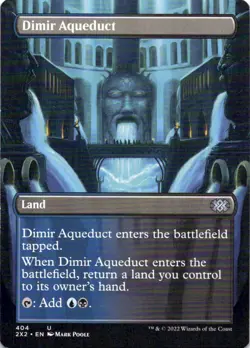 MTG Dimir Aqueduct (Borderless) (404) | LP | Double Masters 2022 {2X2} - Image 1