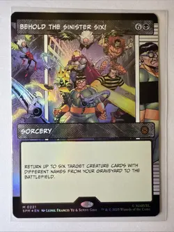 Behold the Sinister Six! (Borderless) Marvel's Spider-Man Foil - Image 1