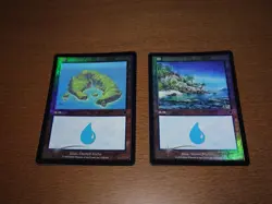 FOIL Lands lot Invasion Japanese x10 mtg SP,MP [FC] A - Image 3