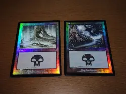 FOIL Lands lot Invasion Japanese x10 mtg SP,MP [FC] A - Image 4