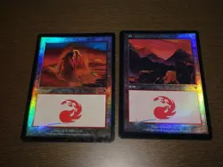 FOIL Lands lot Invasion Japanese x10 mtg SP,MP [FC] A - Image 5