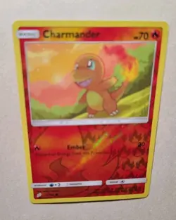 2019 Pokemon Charmander 12/181 Sm-Team Up REVERSE HOLO NM/NM+ CLEAN FOIL MINTY - Image 3