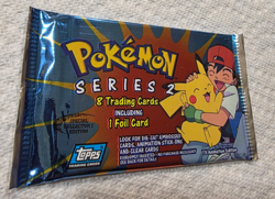 Pokemon Topps TV Animation Series 2 Pack - Sealed, Vintage (2000), Blue Logo - Image 3