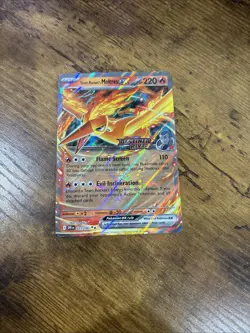 Pokemon TCG Team Rocket’s Moltres EX 031/182 DR STAMPED UPC Promo NM - Image 1