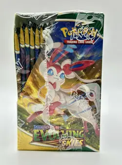 Pokemon Evolving Skies Booster Box Factory Sealed MINT CONDITION +Acrylic Case - Image 4