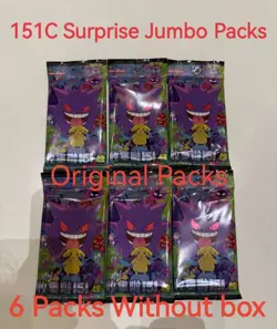 6 Packs Pokemon TCG S-Chinese Collection 151C 3.0 Surprise Jumbo Booster No Box - Image 1