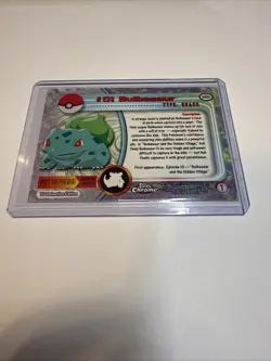 #01 Bulbasaur Topps Chrome 2000 Pokemon TV Animation Series 1 - Image 2
