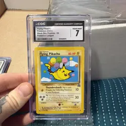 Flying Pikachu #25 Black Star Promo Pokemon League 2001 CGC 7 - Image 1
