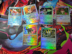 Pokemon SV Prismatic Evolutions Master Ball Lot NM Noctowl Goldeen Okidogi - Image 1