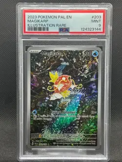 2023 PSA 9 MINT Pokemon TCG Paldea Evolved Magikarp 203/193 Illustration Rare - Image 1
