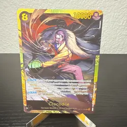 One Piece Crocodile OP14-120 SEC Gold Foil The Azure Sea’s Seven - Image 2