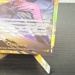 One Piece Crocodile OP14-120 SEC Gold Foil The Azure Sea’s Seven - Image 5