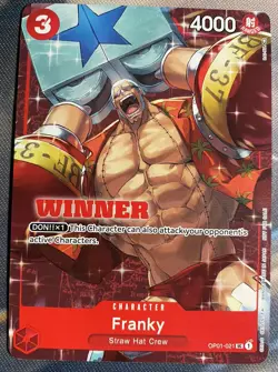 Franky Winner Promo - OP01-021 - NM - One Piece TCG - Image 1