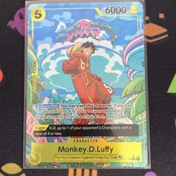 One Piece Monkey D Luffy OP07-109 Two Legends Alt Art Treasure Rare English SR - Image 1
