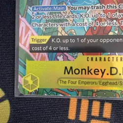 One Piece Monkey D Luffy OP07-109 Two Legends Alt Art Treasure Rare English SR - Image 5
