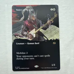 MTG Voice of Victory (Borderless) (331) | NM | Tarkir: Dragonstorm {TDM} - Image 1