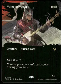 1x Voice of Victory (Borderless) - Tarkir: Dragonstorm - NM - MTG - Image 1