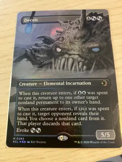 Mtg: Deceit Borderless Foil NM Lorwyn Eclipsed - Image 1