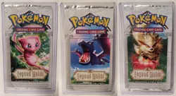 Pokemon EX Legend Maker Mew, Arcanine, Aerodactyl Empty Pack Lot - No Cards - Image 1