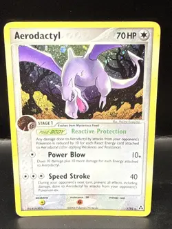 Pokemon TCG Aerodactyl 1/92 EX Legend Maker Holo Rare - Image 2