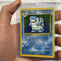 Pokemon Base Set Unlimited Blastoise 2/102 Holo Rare LP Vintage WOTC Pokemon TCG - Image 1