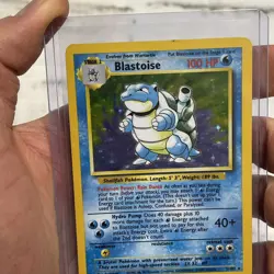 Pokemon Base Set Unlimited Blastoise 2/102 Holo Rare LP Vintage WOTC Pokemon TCG - Image 3
