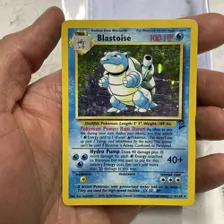 Blastoise Pokemon Card Holo WOTC 2/130 Base Set 2 Rare Vintage 2000 MP TCG Vtg - Image 1