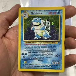 Blastoise Pokemon Card Holo WOTC 2/130 Base Set 2 Rare Vintage 2000 MP TCG Vtg - Image 2