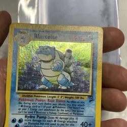 Blastoise Pokemon Card Holo WOTC 2/130 Base Set 2 Rare Vintage 2000 MP TCG Vtg - Image 3