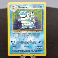 Pokemon Blastoise Holo Base Set 2/102 Unlimited LP WOTC Vintage TCG Card ⭐ - Image 1