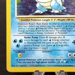 Pokemon Blastoise Holo Base Set 2/102 Unlimited LP WOTC Vintage TCG Card ⭐ - Image 2