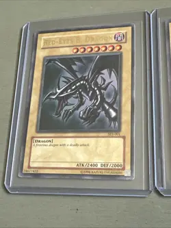 Yu-Gi-Oh! TCG Red-Eyes Black Dragon Holo Rare Card SDJ-001 Vintage 1996 - Image 4