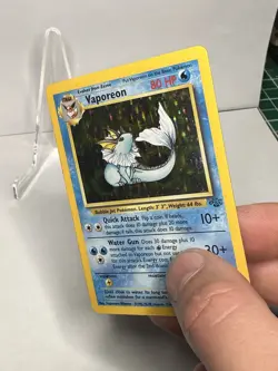 Pokemon TCG - Vaporeon Jungle 12/64 Holo Rare - Vintage Card - LP - Image 3