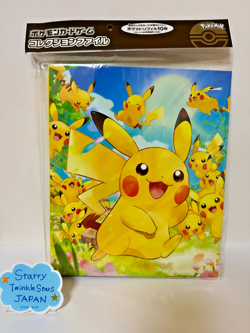 Pikachu Card Game Collection File Binder & Refill Pokemon Center JAPAN Official - Image 1