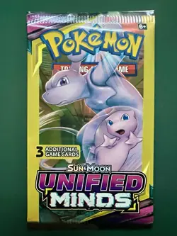 Pokemon Unified Minds Sun & Moon 3 Card Pack - 1 Sealed Pack - Image 2