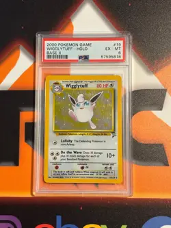 Wigglytuff Base Set 2 Holo Rare 2000 Pokemon PSA 6 EX-MT Graded Card - Image 1
