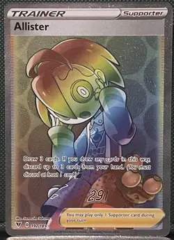 Allister 192/185 Secret Vivid Voltage Holo Pokemon Card NM - Image 1