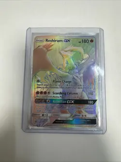 Pokemon TCG: RESHIRAM GX 71/70 holo full art card LIGHTLY PLAYED ng11310 - Image 1
