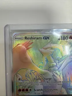 Pokemon TCG: RESHIRAM GX 71/70 holo full art card LIGHTLY PLAYED ng11310 - Image 4