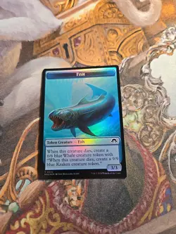 Servo / Fish Foil Token MTG MH3 - Pack Fresh - - Image 2