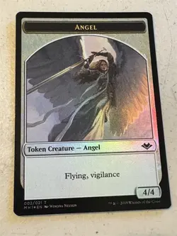 mtg foil Angel with vigilance token (002), Modern Horizons 1, unplayed - Image 1