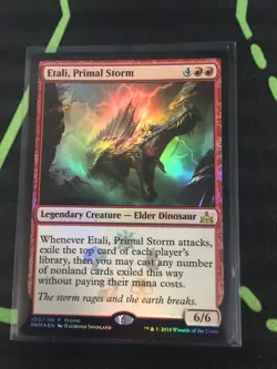 MTG Magic The Gathering Etali, Primal Storm Foil Promo Dinosaur Commander - Image 1