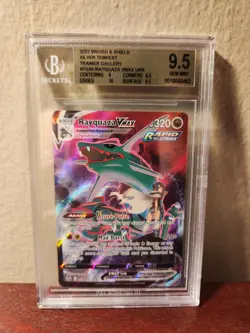 2002 Pokemon BGS 9.5 Rayquaza VMAX URR Silver Tempest #TG20 - Image 1