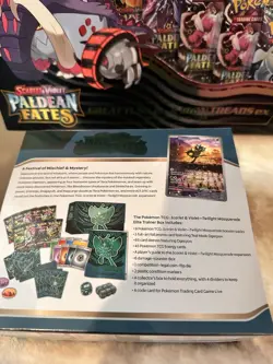 Pokemon TCG Paldean Fates Great Tusk EX Salamance Ex Twilight Masquerade ETB - Image 2